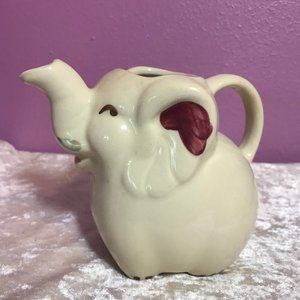Vintage USA Elephant Pitcher * GUC Retro Collectible Kitchen Display Cute Kitsch